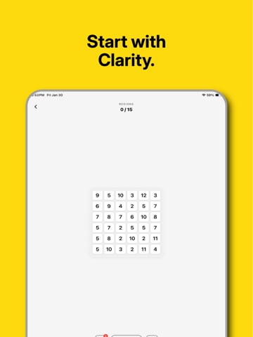 Plus15 Daily Logic Puzzle Game iPad screenshot