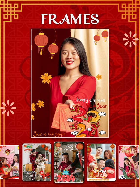 Chinese New year Photo Frame . iPad screenshot 3 - Photo & Video app