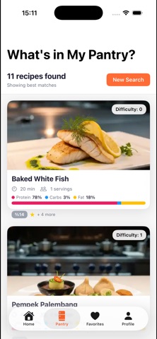 MealSwipe: Recipe Finder screenshot