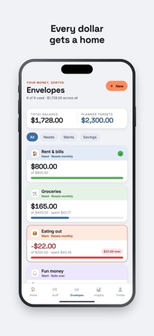 CashCurb - Cash Stuffing App iPhone screenshot