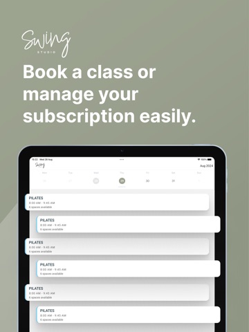 Swing Studio App iPad screenshot