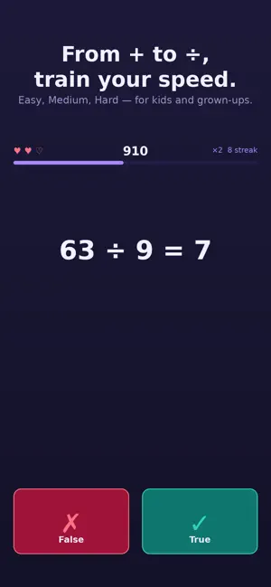 Mathstreak: Brain Math Game screenshot 3