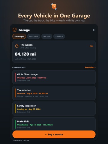 Car Maintenance Tracker: Log iPad screenshot