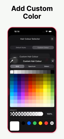 Change Hair Color in Photo iPhone screenshot