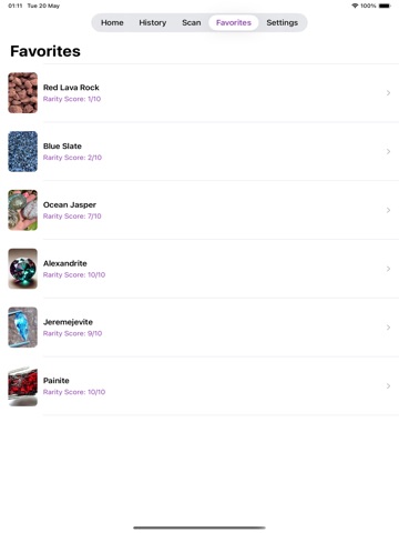 Rock Identifier: Stone Scan ID iPad screenshot