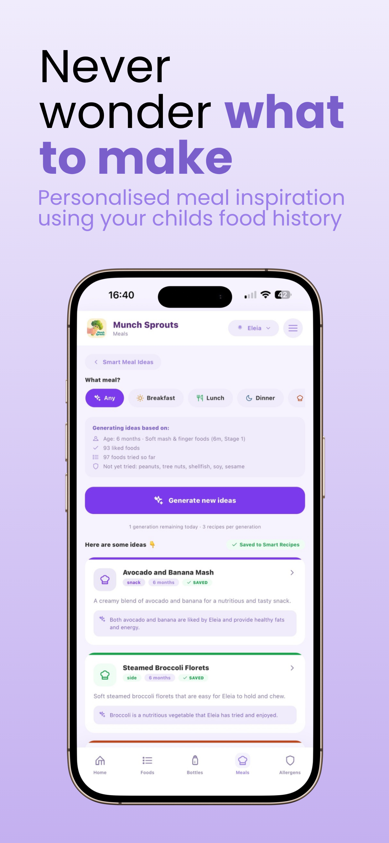 Munch Sprouts: Baby Tracker screenshot 4