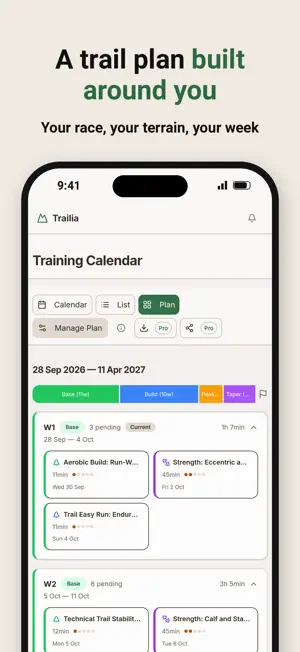 Trailia: Trail Running Coach screenshot 1