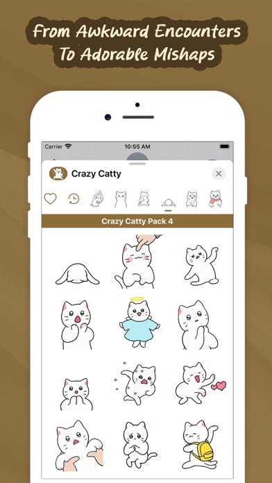 Screenshot 4 of Crazy Catty Animated App