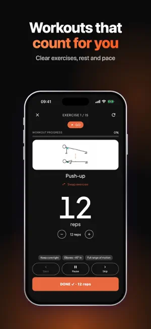 Stark: Bodyweight Home Workout screenshot 1