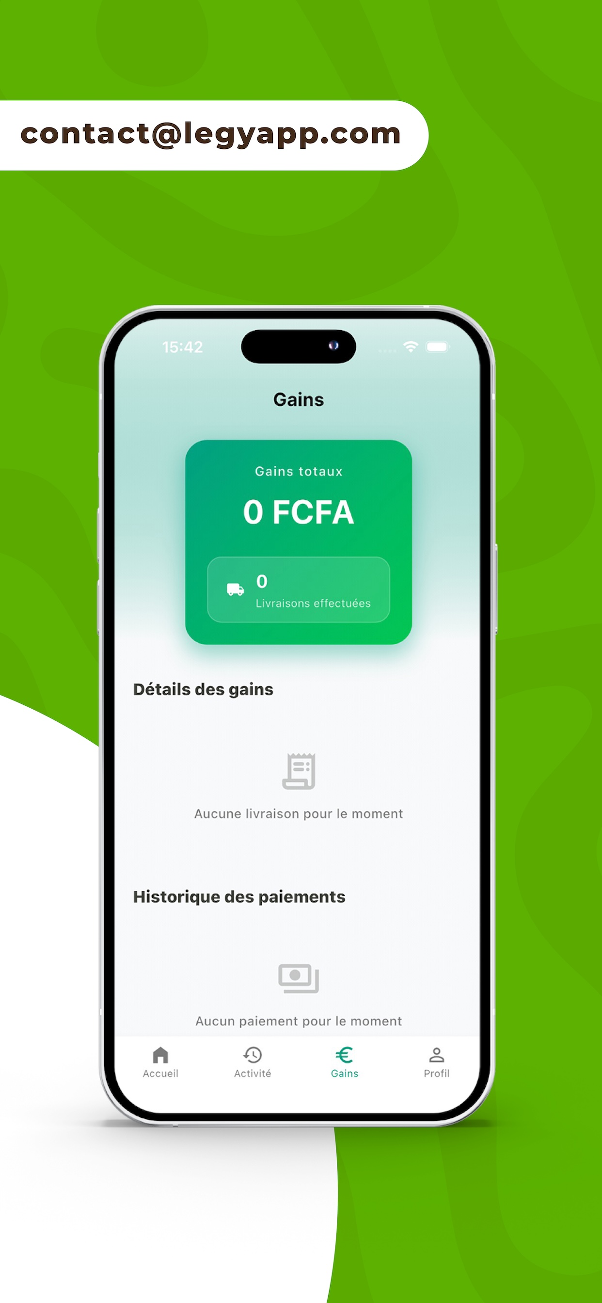 Legy Livreur screenshot 2