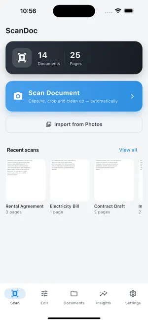 ScanDoc: PDF Scanner screenshot 1