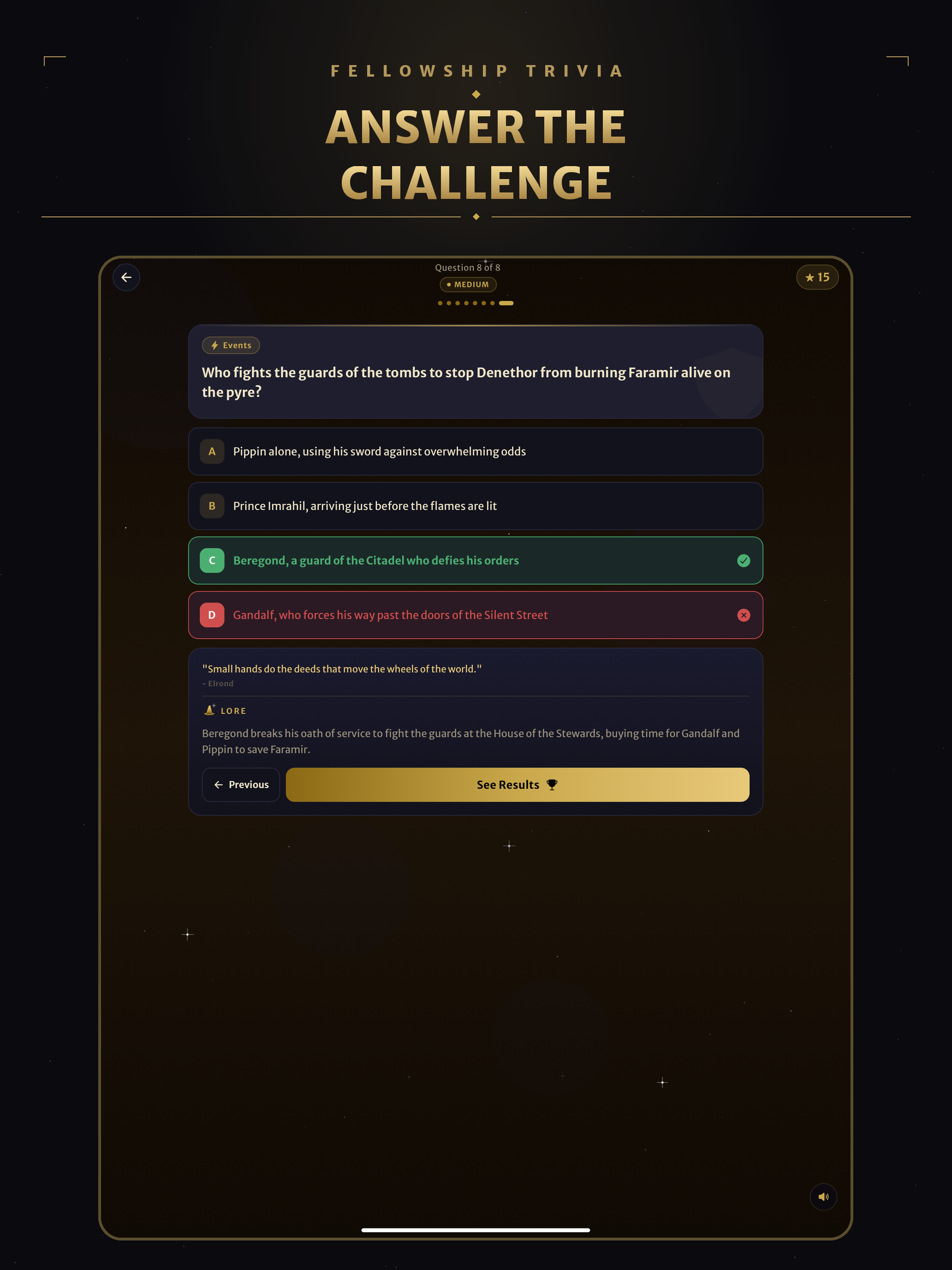 Fellowship Trivia screenshot 15