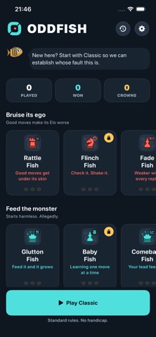 Oddfish: Strange Chess iPhone screenshot