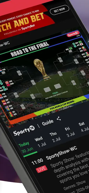 SportyTV: Live Sports Stream screenshot 3 of 7