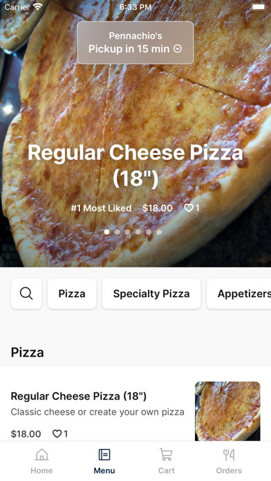 Pennachio's iPhone screenshot 2 - Food & Drink app