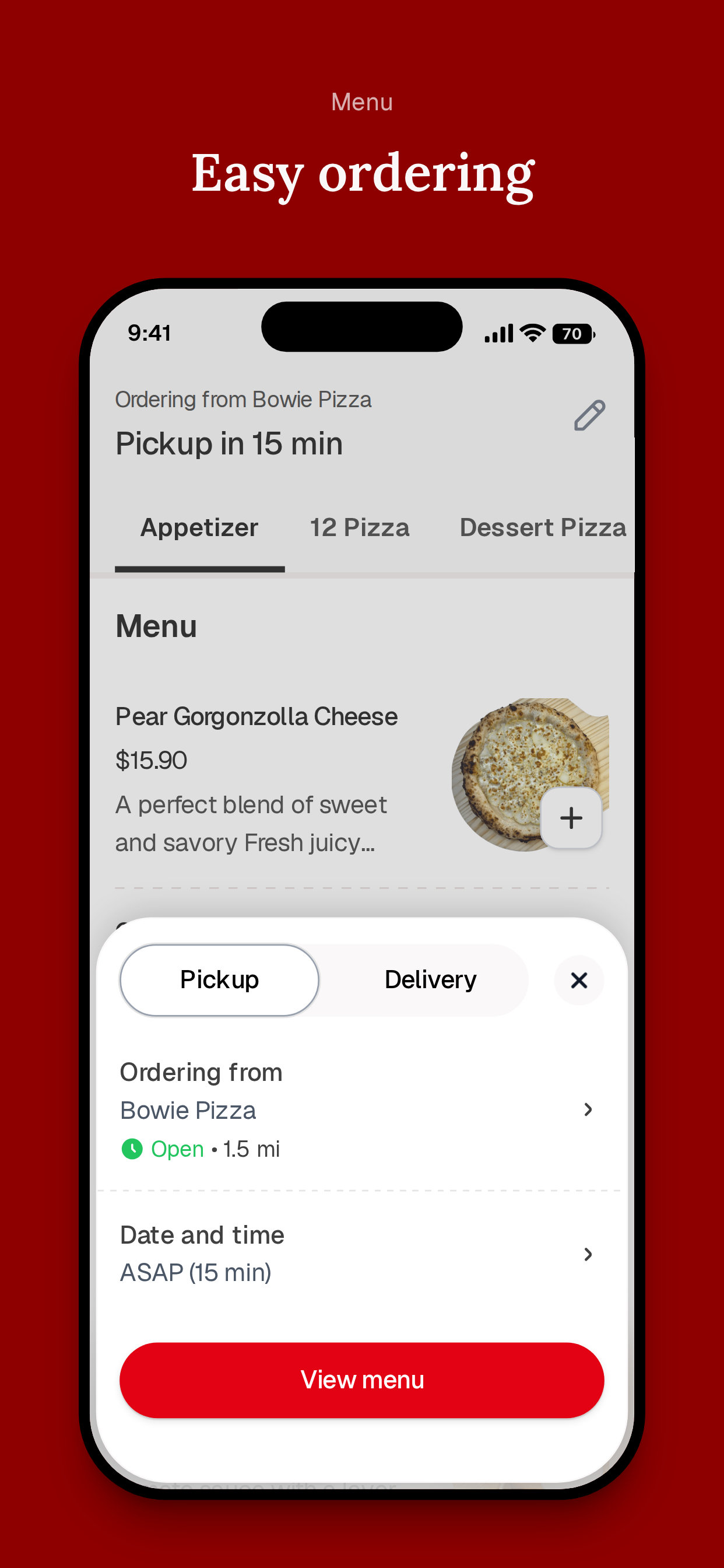 Bowie Pizza Restaurant screenshot 3