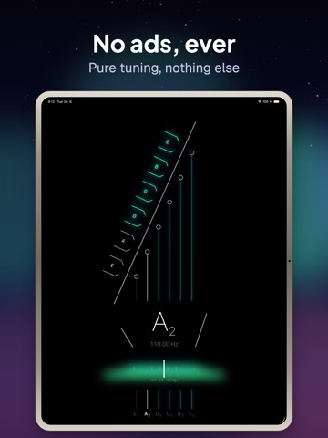 Aurora Guitar Tuner: EADGBE ipad screenshot 2