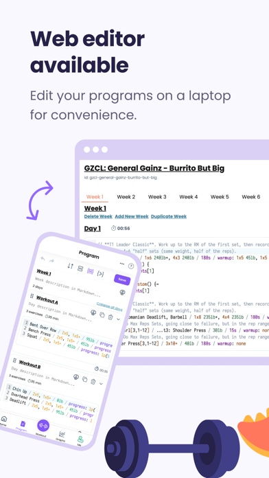 Liftosaur: Scriptable Workouts iPhone screenshot 6 - Health & Fitness app