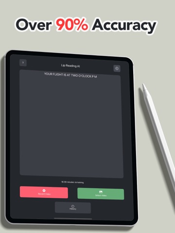 AI Lip Reading - Video Reader iPad screenshot