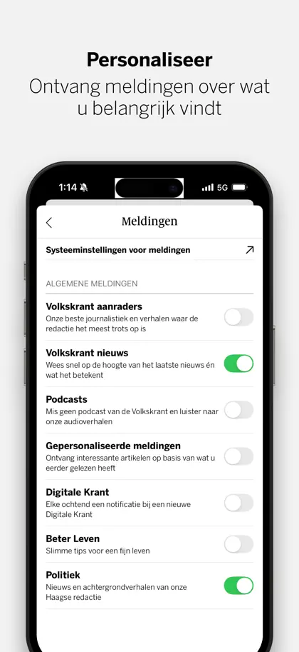 Screenshot 5 di 6 di de Volkskrant - Nieuws