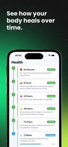Quit Smoking Journey iPhone screenshot
