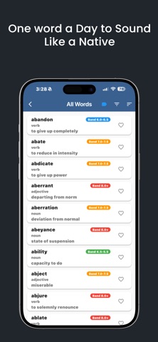 IELTS Prep Vocabulary iPhone screenshot