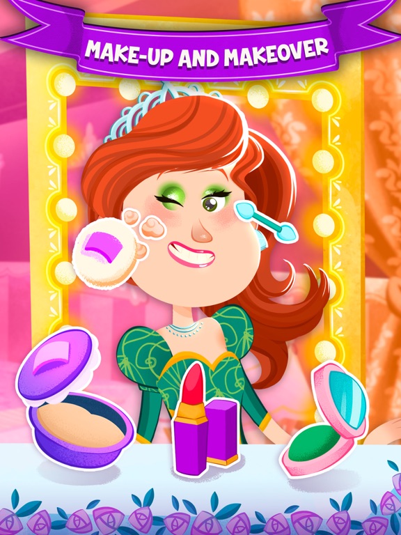 Princess Makeover: Hair Salon iPad screenshot 2 - Education app