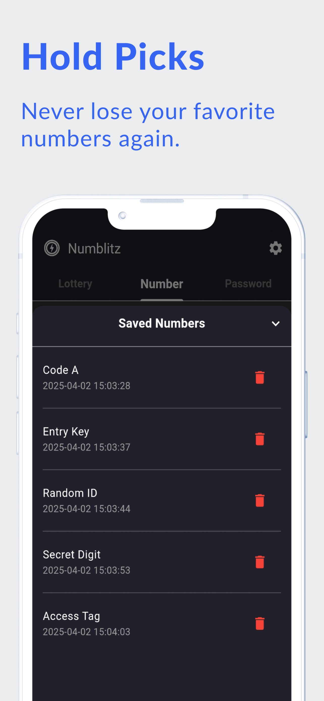 Numblitz: Number Generator RNG