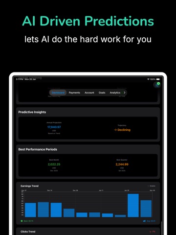 AdEarnings Pro iPad screenshot