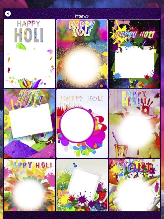 Screenshot #6 pour Holi Festival Colorful Frames