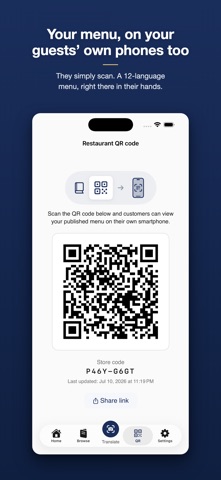 RESTO-PAAN: 店铺菜单多语言化·QR screenshot