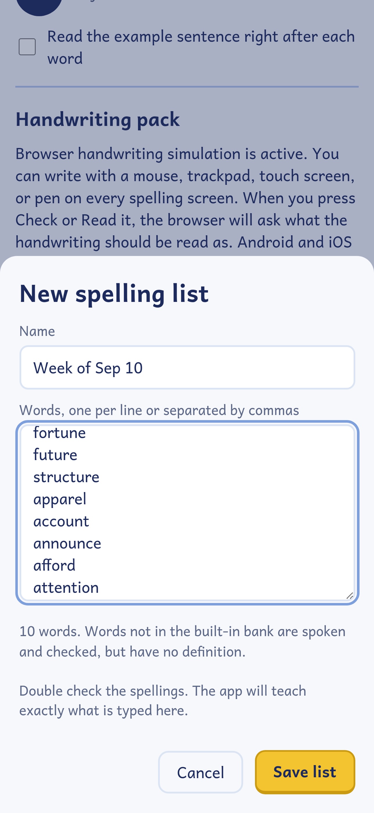 Screenshot 4 of SpellInk