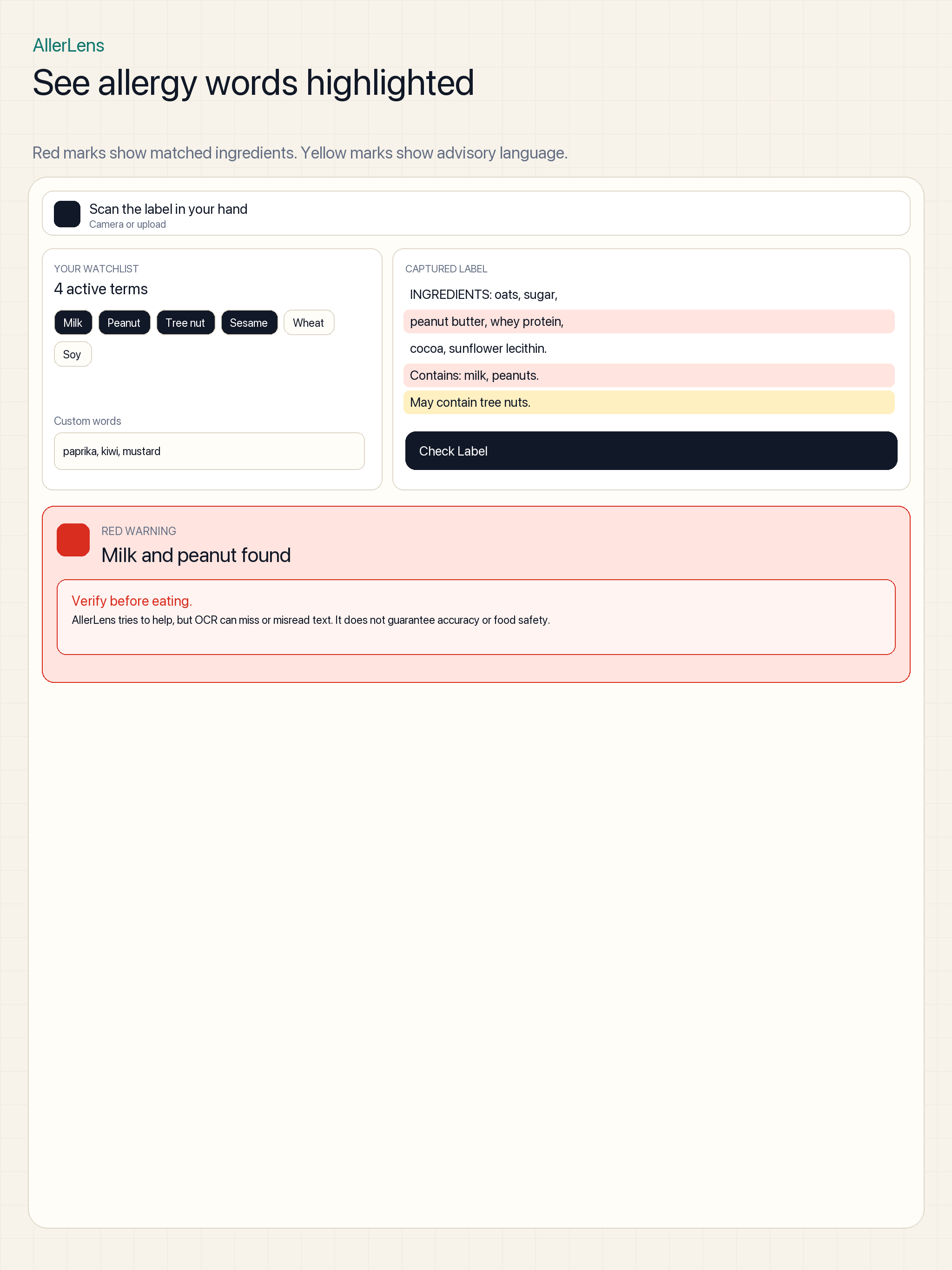 AllerLens: Allergy Scanner screenshot 5