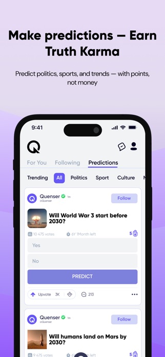 Quenser: Social Truth Screenshot 2 of 5