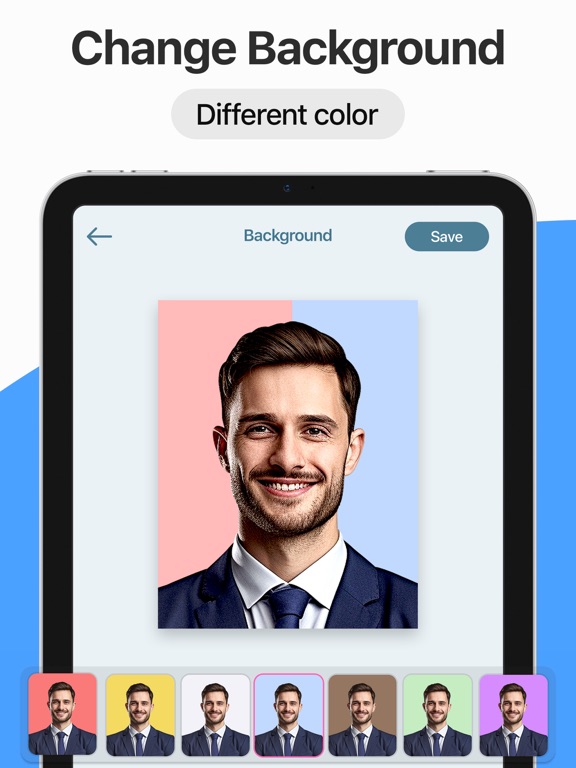Passport Size Photo Maker App iPad screenshot 5 - Photo & Video app