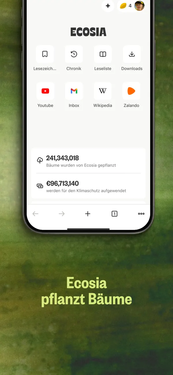 Ecosia: Browse to plant trees Screenshot 2