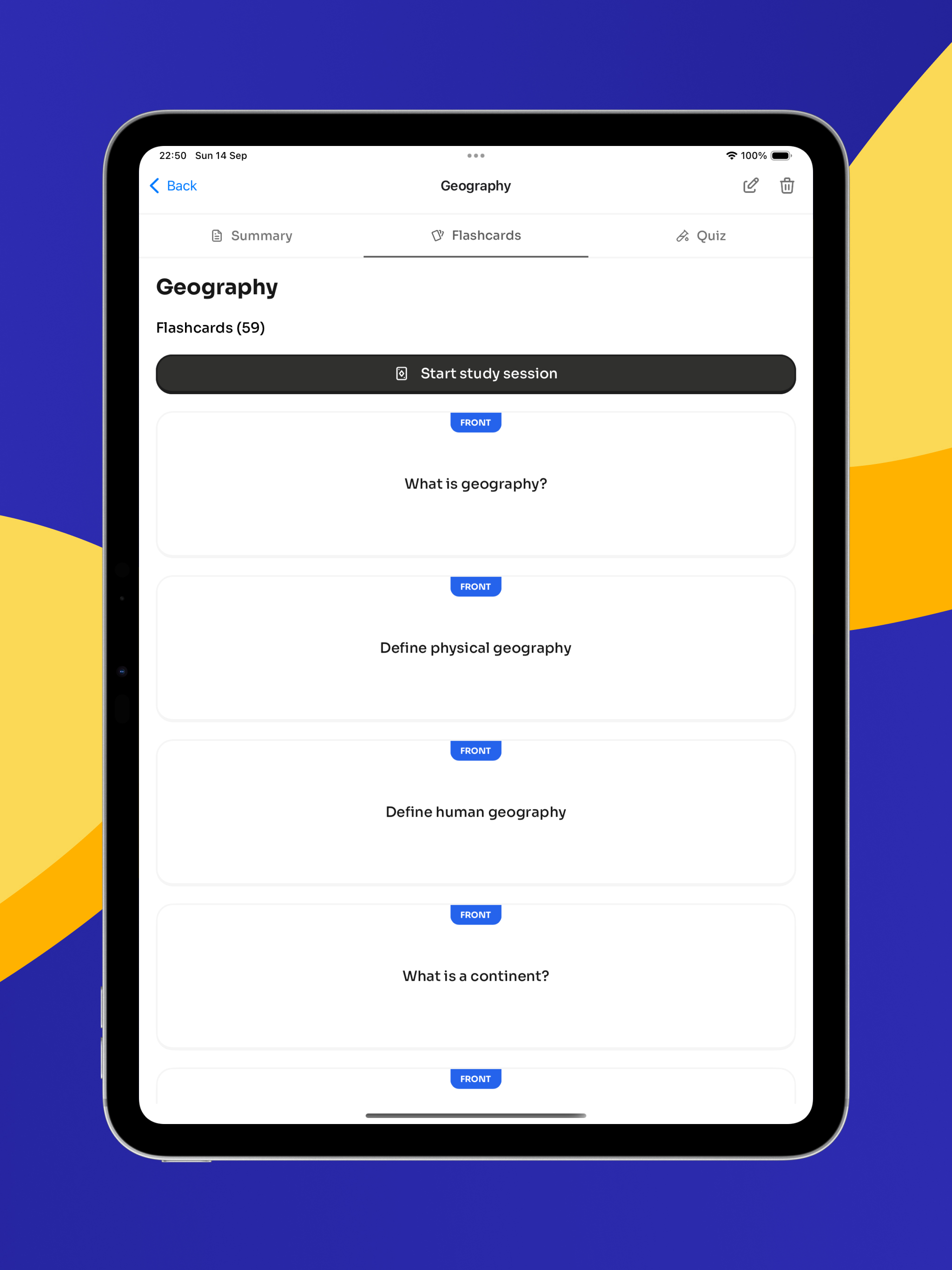 Gabaritei AI: Flashcards, Quiz