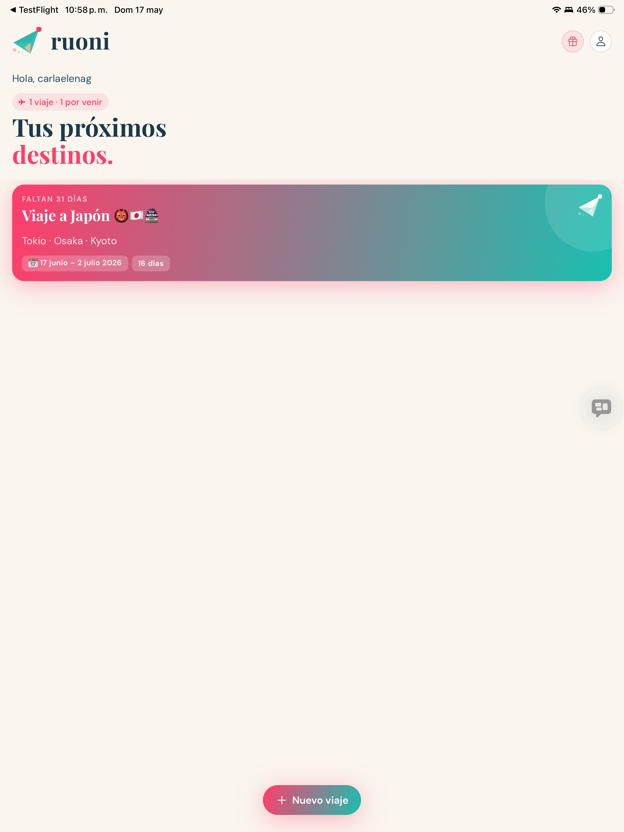 Ruoni - Organizador de viajes screenshot 12
