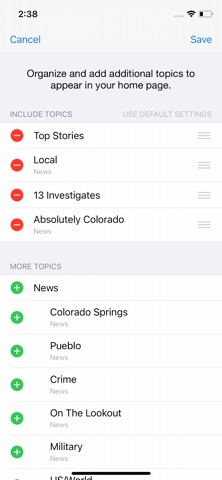 KRDO 13 Colorado Springs News iPhone screenshot
