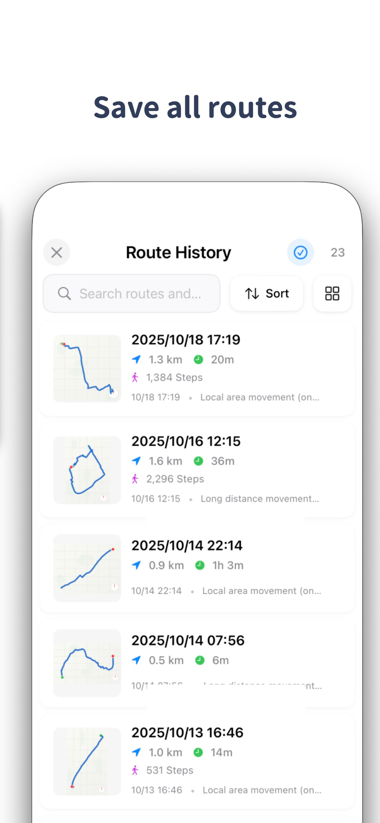 Record Route & Travel Path Log screenshot 3