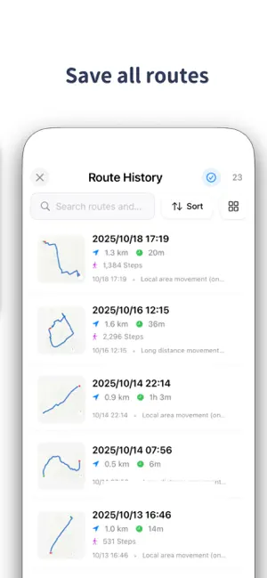 Record Route & Travel Path Log screenshot 3
