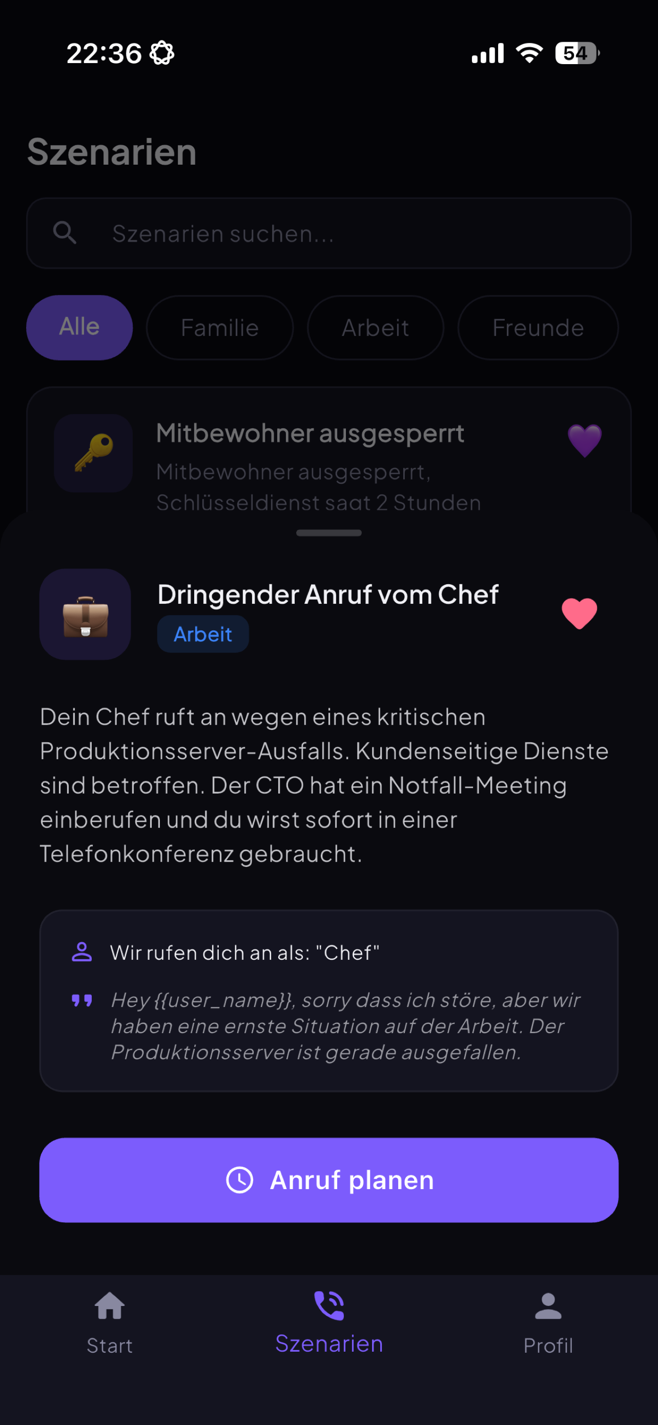 Excuse App screenshot 3