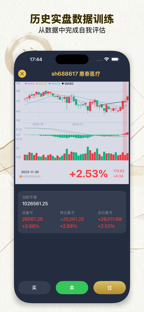 轻舟 - K线训练,炒股大师之路 screenshot 1