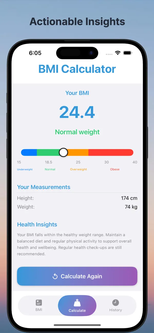 Screenshot #2 pour BMI Simplify