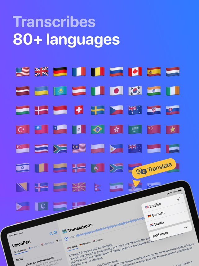 Speech to Text – VoicePen AI Screenshot