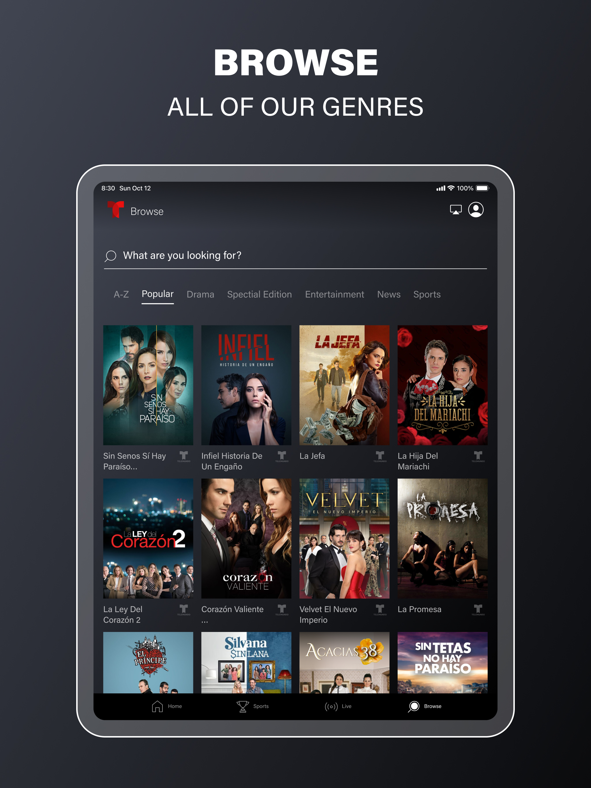 Telemundo: Series y TV en vivo