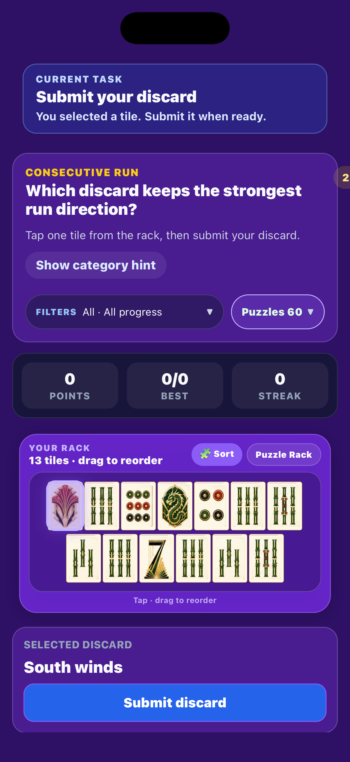 Tile & Rack: Smart Mahjong screenshot 3