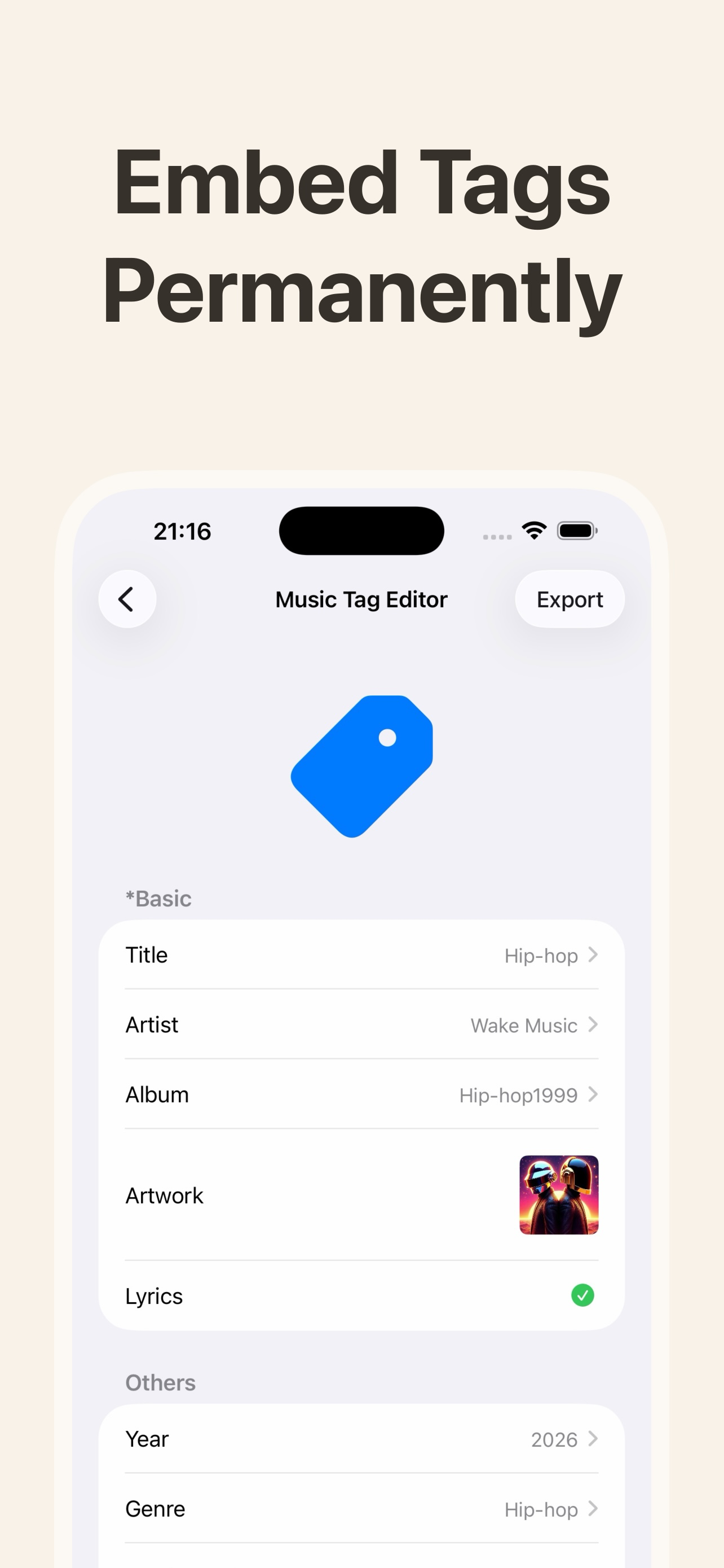 MP3 Tag Editor - Audio Match