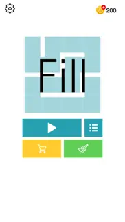 fill one-line puzzle game iphone screenshot 1