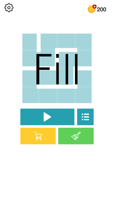 Fill one-line puzzle game Screenshot